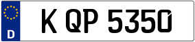 Trailer License Plate